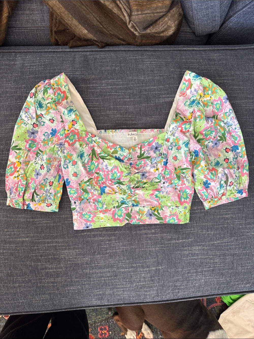 For Love & Lemons Floral Crop Top